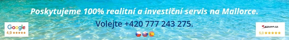Poskytujeme 100% realitní a investiční servis na Mallorce.