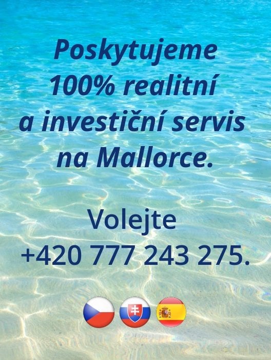 Poskytujeme 100% realitní a investiční servis na Mallorce.